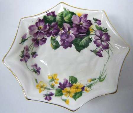 Lavender Lady Nut Dish