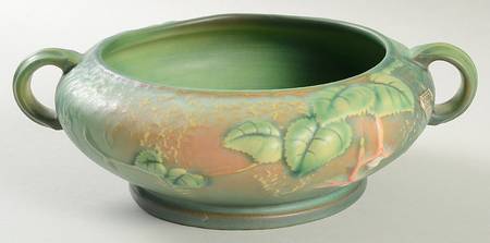 Fuchsia Green 5" Round Handled Bowl