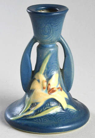 Zephyr Lily Bermuda Blue Small Candlestick