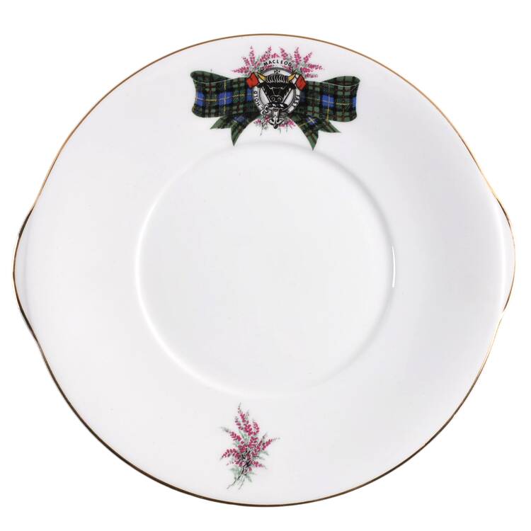 Coat of Arms (Smooth) Handled Cake Plate