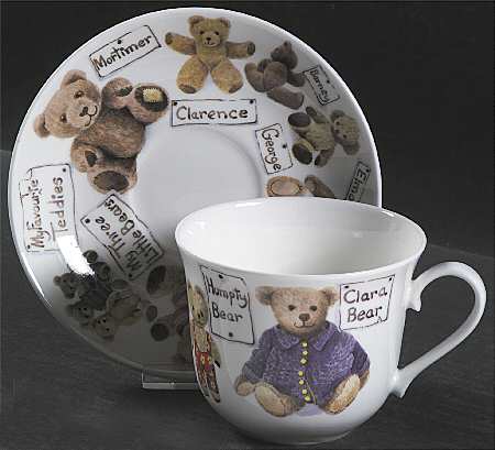 My Favorite Teddies Breakfast Cup & Saucer Set