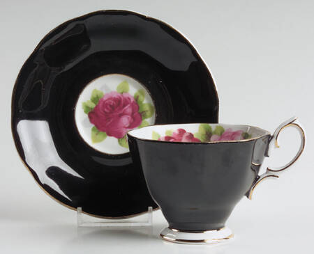 Old English Rose (Hampton) Footed Cup & Saucer Set