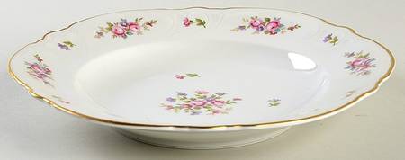 Rose Rim Soup Bowl