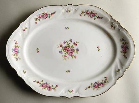 Rose 15" Oval Serving Platter