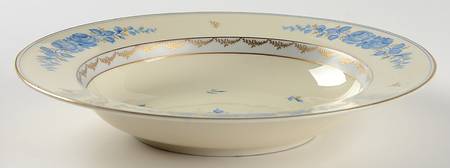 3457 (Flowers) Rim Soup Bowl