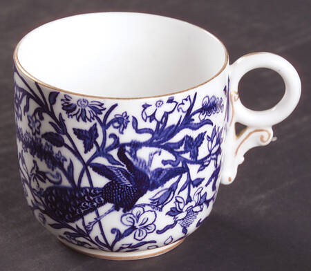 Derby Peacock Blue Flat Cup