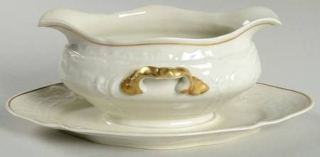 2992 Gravy Boat with Attached Underplate