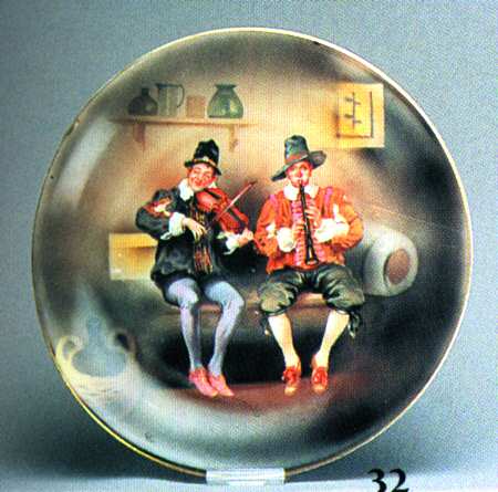 Peasant Musicians Luncheon Plate