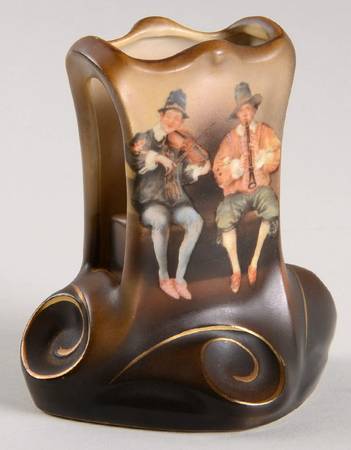 Peasant Musicians Match Box Holder