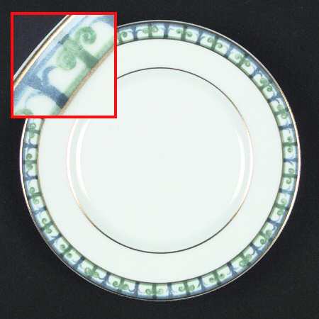 Bagatelle (White Background) Bread & Butter Plate