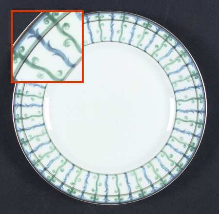Bagatelle (White Background) Salad Plate