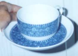 Nordic Cobalt Flat Cup & Saucer Set