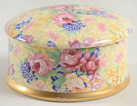 Welbeck (Earthenware, Intro 1995) 3" Round Box & Lid