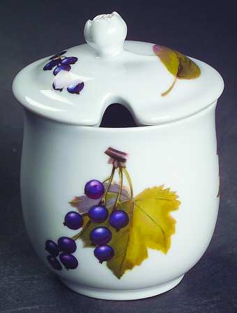 Evesham 'M' Mustard Jar & Lid