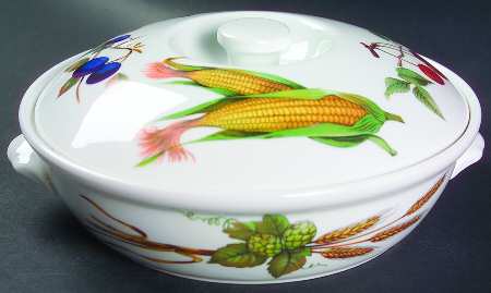 Evesham 'M' 8" Round Entree Dish & Lid
