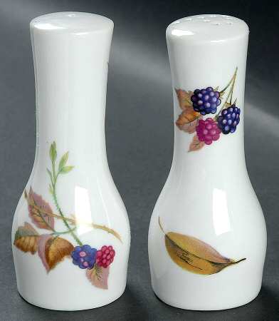 Evesham 'M' Salt & Pepper Set by Royal Worcester