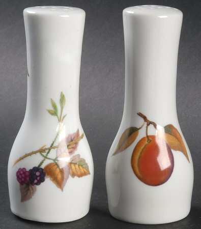 Evesham 'M' Salt & Pepper Set by Royal Worcester