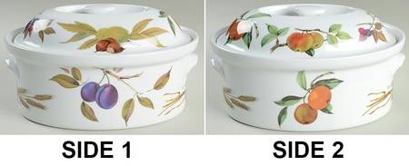 Evesham 'M' 2.5 Quart Oval Covered Casserole by Royal Worcester