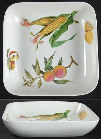 Evesham 'M' Square Buffet Dish by Royal Worcester