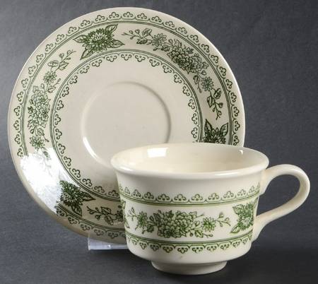 Vendome Flat Cup & Saucer Set