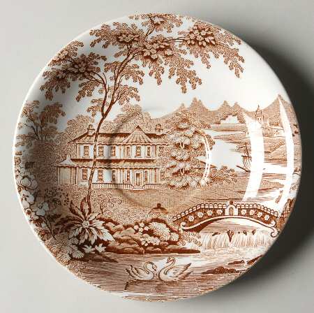 Tonquin Brown Saucer for Breakfast Cup