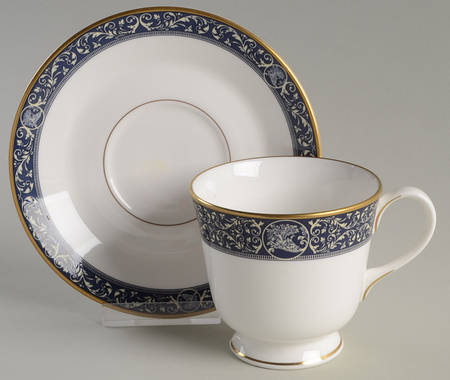 Renaissance Footed Cup & Saucer Set