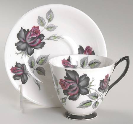 Masquerade Footed Cup & Saucer Set