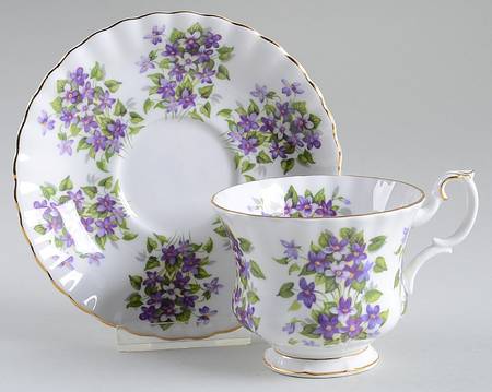 Springtime Series Footed Cup & Saucer Set