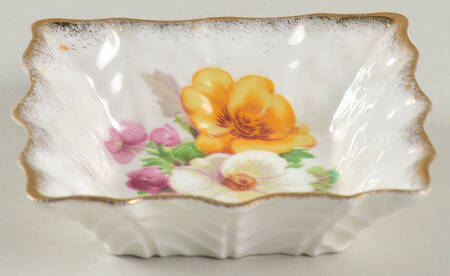 Summer Beauty (Gold Brushed Edge) Nut Dish
