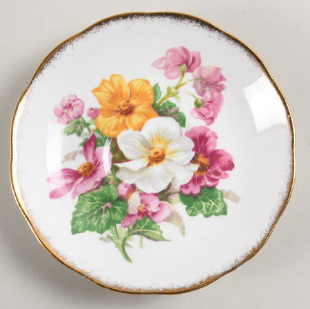 Summer Beauty (Gold Brushed Edge) Saucer for Footed Cup