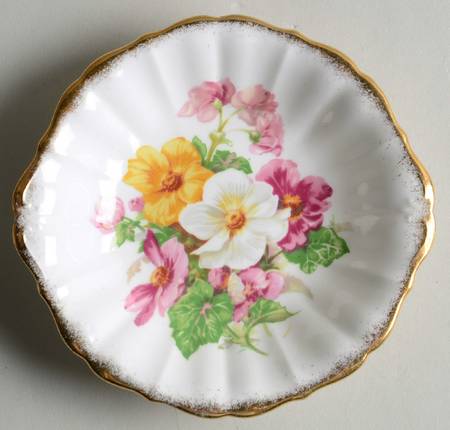 Summer Beauty (Gold Brushed Edge) Sweet Meat Dish