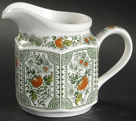 Canterbury Green Multicolor Creamer