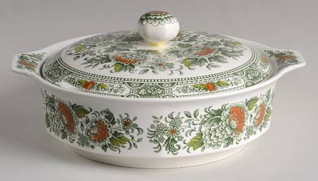 Canterbury Green Multicolor Round Covered Vegetable