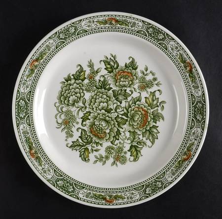 Canterbury Green Multicolor Luncheon Plate