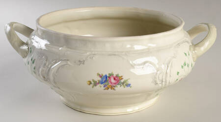 3319 (Green Trim) Tureen No Lid