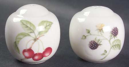 Country Lane (Brushed Green Trim) Salt & Pepper Set