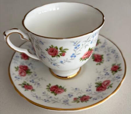 Mary Rose Footed Demitasse Cup & Saucer Set
