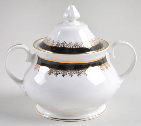 Viscount Black Sugar Bowl & Lid