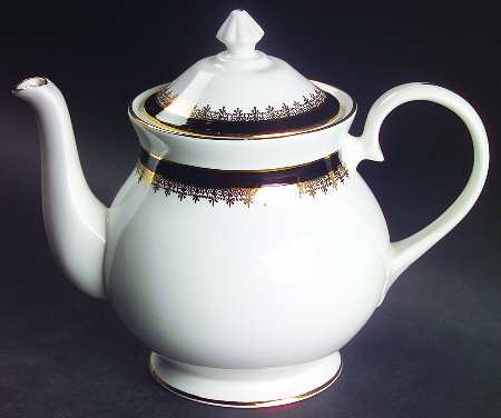 Viscount Black Teapot & Lid