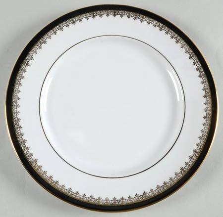 Viscount Black Salad Plate