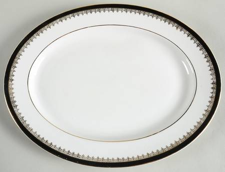 Viscount Black 13" Oval Serving Platter