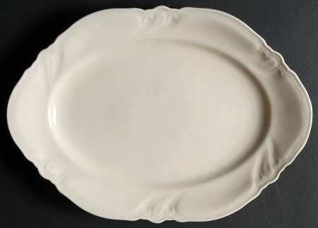 Viktoria Cream 12" Oval Serving Platter