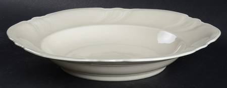 Viktoria Cream Large Rim Soup Bowl