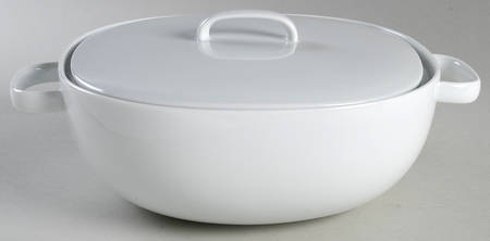 Moon White Square Covered Vegetable