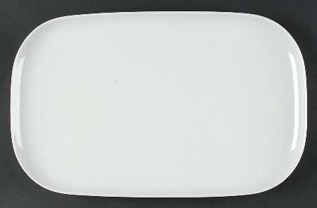 Moon White 15" Rectangular Serving Platter