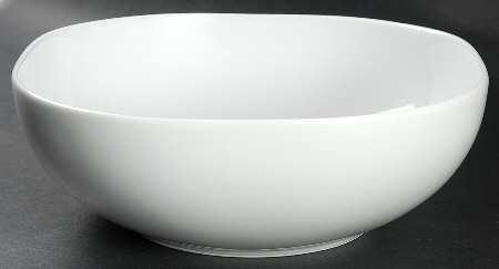 Moon White 8" Square Vegetable Bowl