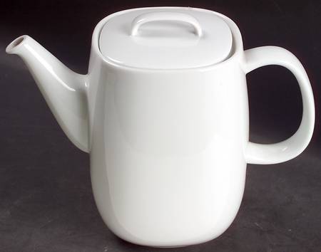 Moon White Coffee Pot & Lid