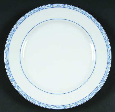Blue Elegance Leaves Salad Plate