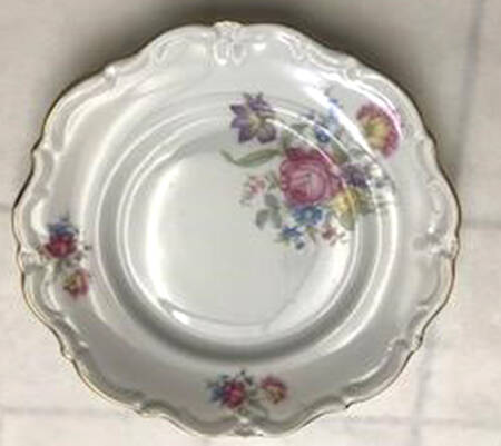 Garden Flower Salad Plate