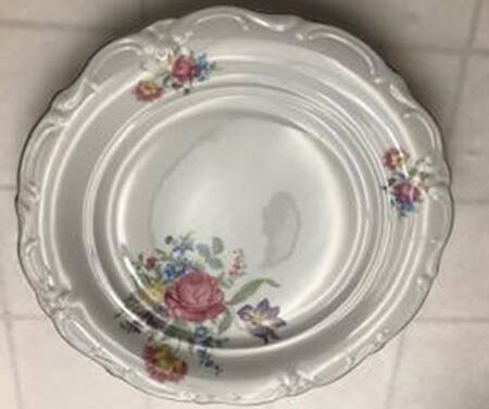 Garden Flower 12" Chop Plate (Round Platter)